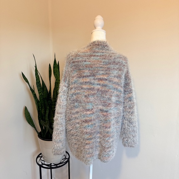 Altar'd State | Fuzzy Multicolored Cardigan Sweater - Picture 3 of 11